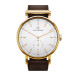 Ryolit 36 White Deluxe Gold - Dark Brown Leather