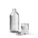 Glass Bottle - Polished Steel