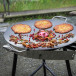Frying pan with gas burner