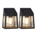 Solar-powered Wall Lighting 2-pack Wally