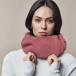 Neck pillow with hood Red Rust