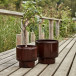Pile Pot Indoor/Outdoor 2-Pack Brown
