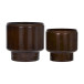 Pile Pot Indoor/Outdoor 2-Pack Brown