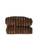 Esther Fleece Blanket Dark Brown