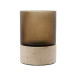 Candle Holder Rivo Warm Brown