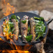Charcoal pan foldable