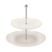 Tiered Serving Stand White Porcelain