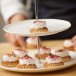 Tiered Serving Stand White Porcelain