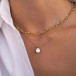 Mini Carlotta Necklace Gold Crystal