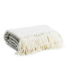 Wool Throw - Herringbone - Light Grey
