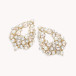Earrings New Alice Pearl Ivory Silk