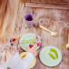 Toy dish set in drying rack, 19 pieces