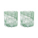 Curl candle holder green
