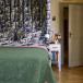 Durham Dew Bedspread Green/Pink 260x260 cm