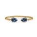 Bracelet Mini drop Gold Denim Blue