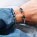 Bracelet Mini drop Gold Denim Blue