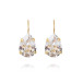 Earrings Mini Drop Clasp Gold Crystal