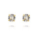 Earrings Classic Stud Gold Crystal