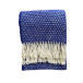 Wool Throw Dots Clematis Blue