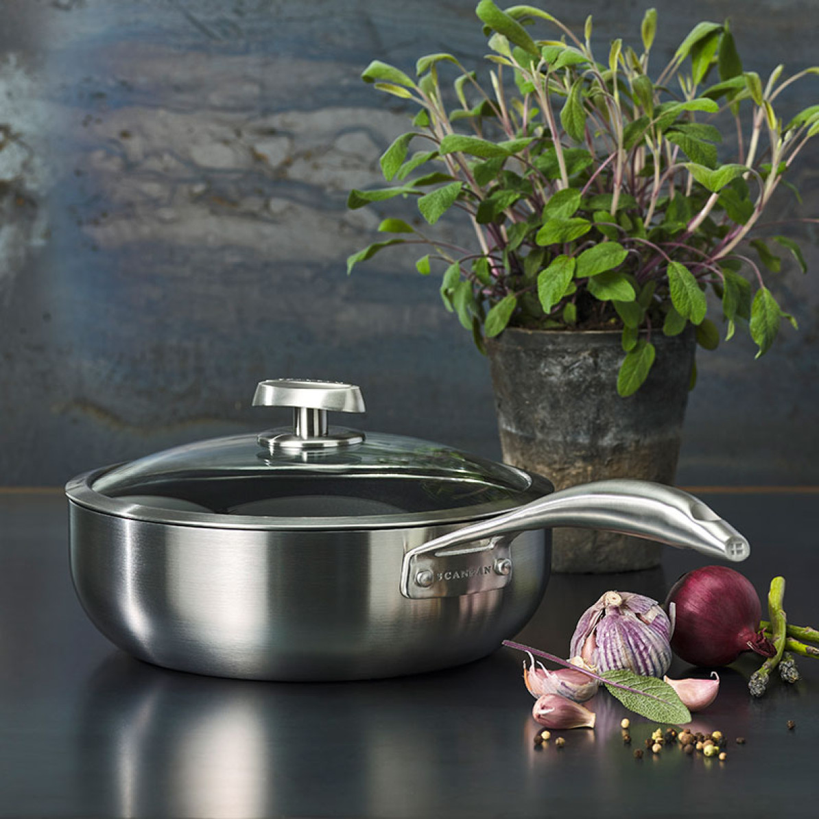 Saut Pan with lid CS 26 cm Scanpan 38020 SAS EuroBonus Shop