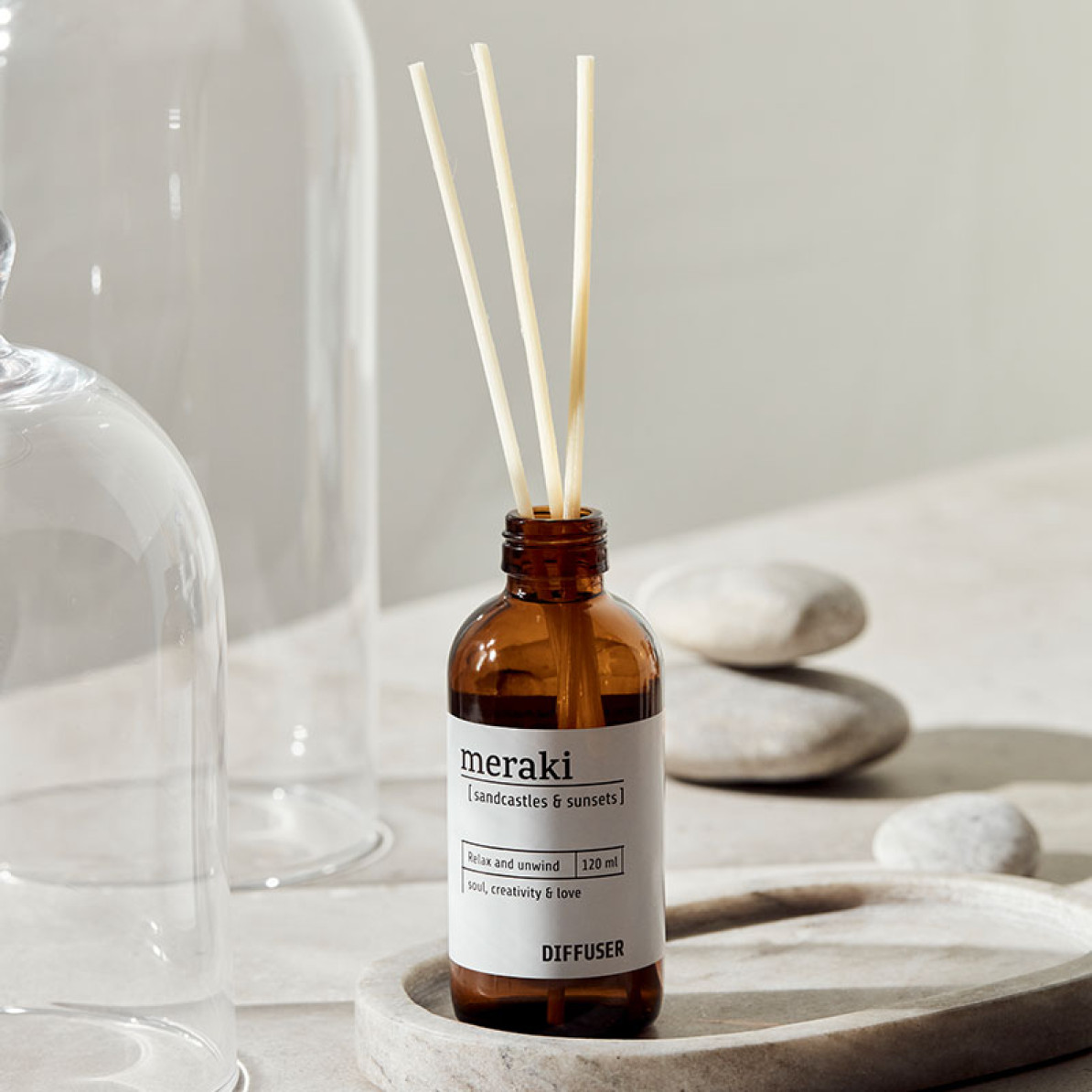 Scent Diffuser with 7 sticks Sandcastles & Sunsets, Meraki | SAS