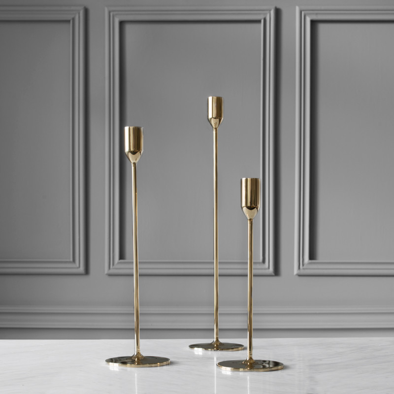 Candlestick Nattlight 45cm Brass