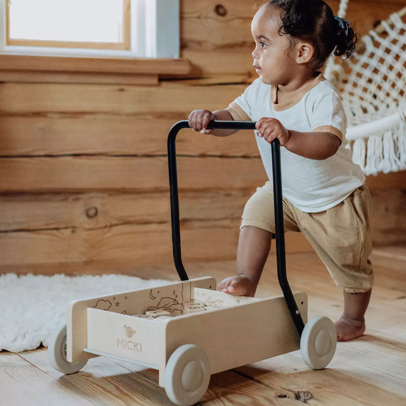 Learn-To-Walk Carriage Wood