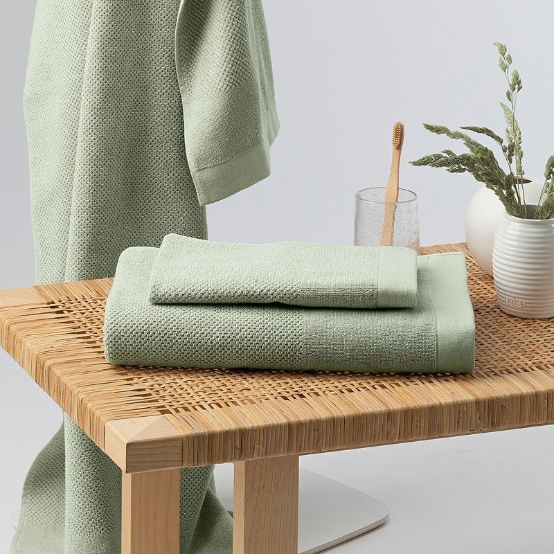 Bath Towel Enzo Terry Cloth 90x150 cm Green Borganas of Sweden 51245 SAS EuroBonus Shop