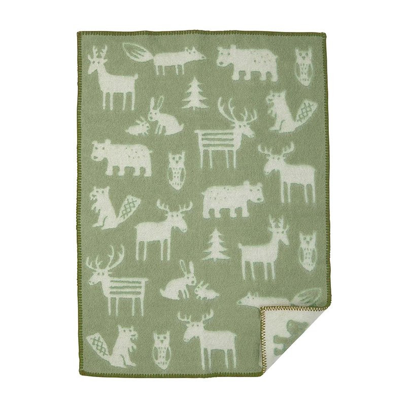 Children's Wool Blanket Forest Lime Blossom 65x90 cm