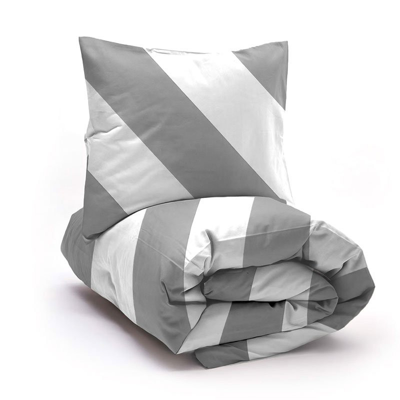 Bedding Set 4-piece Jolie Grey Stripe