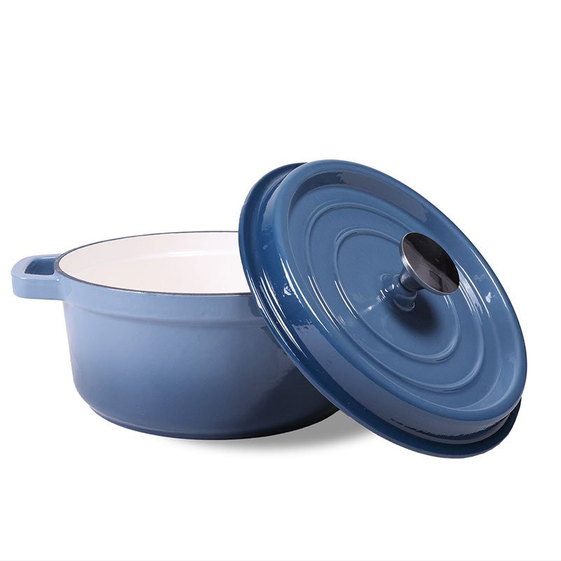 Cast Iron Pot YoKama 4.2L – Stone Blue