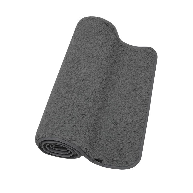 Yoga mat Natural Wool Dark grey