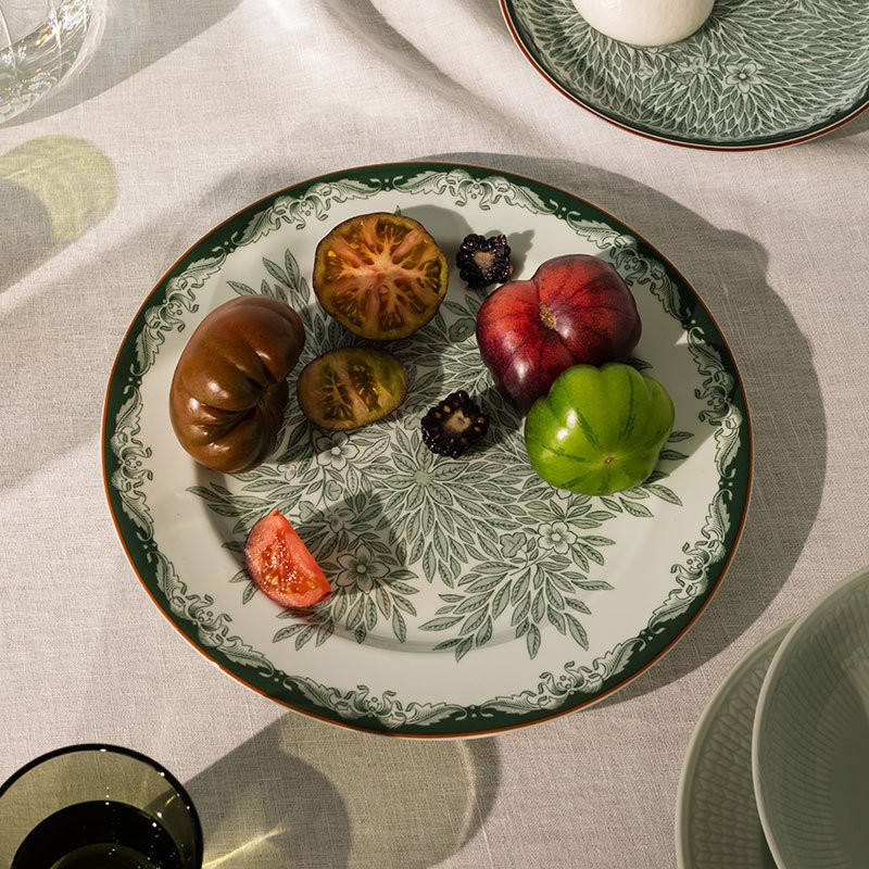 Ostindia Floris Plate 27 cm Green