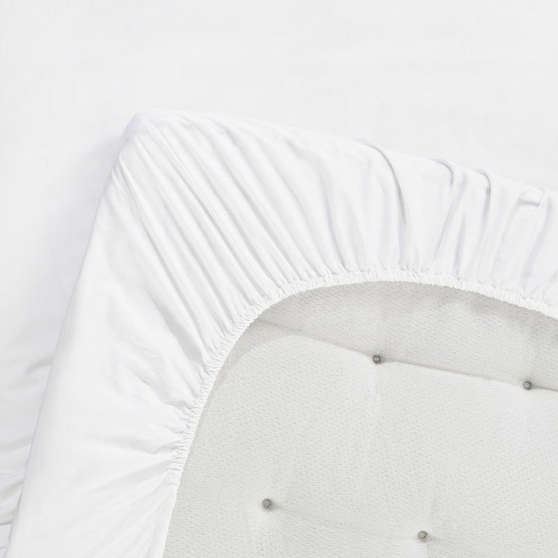 Fitted Sheet in Egyptian Cotton 180×200 cm, white