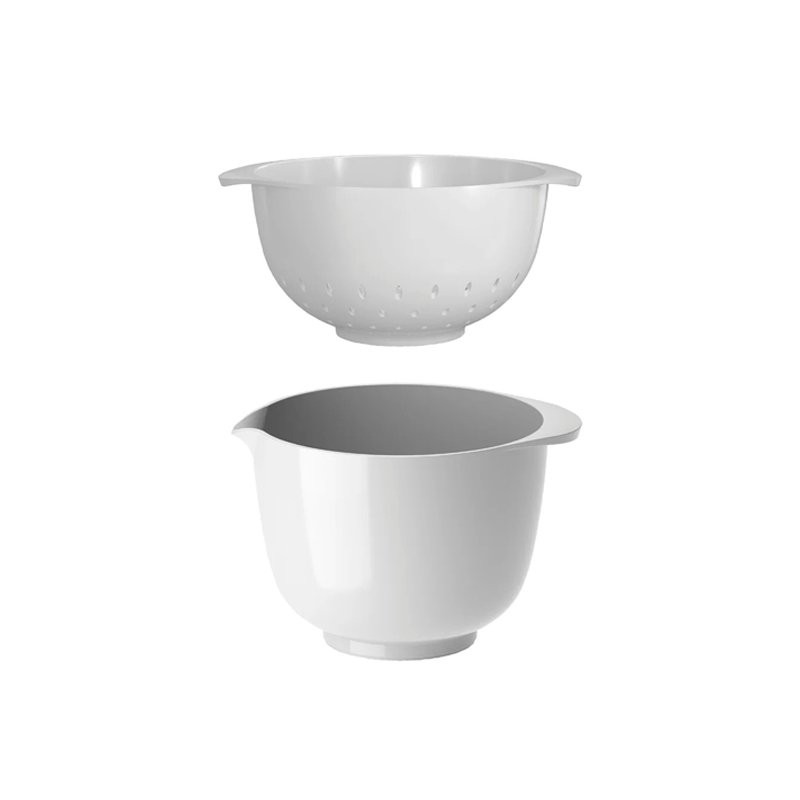 Margrethe Bowl with Colander 1.5 Litres White