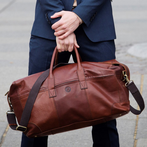 Metz weekend bag midbrown