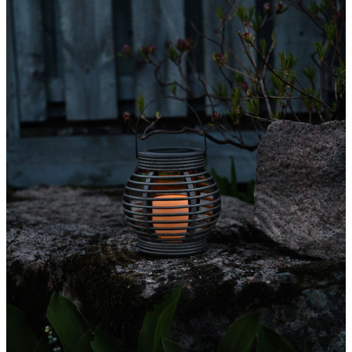 Solar Lantern Rotang Gray