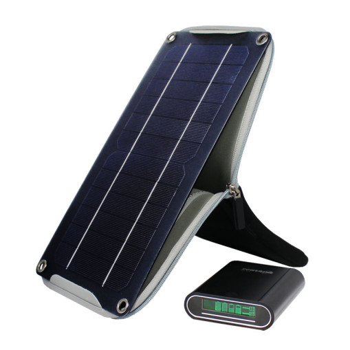 Crocodile solar panel with power bank