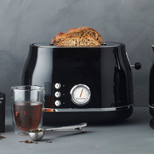 Premium Retro Toaster Black