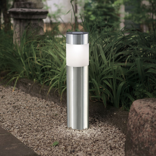 Solar LED Walkway Light Stainless Steel 4-pack