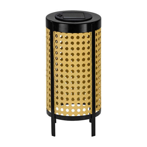 Solar LED Lantern Black/Brown