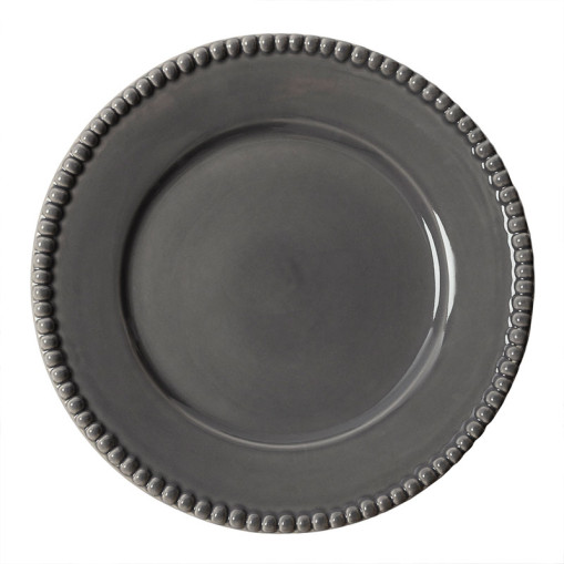 Daria Plate 28 cm Stoneware 2-pack Clean Grey