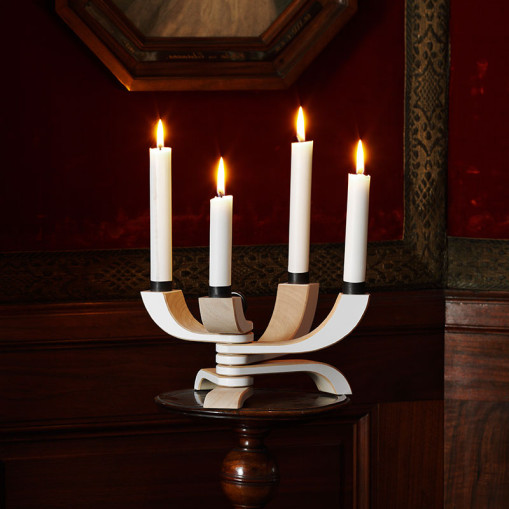 Nordic Light Candle Holder White