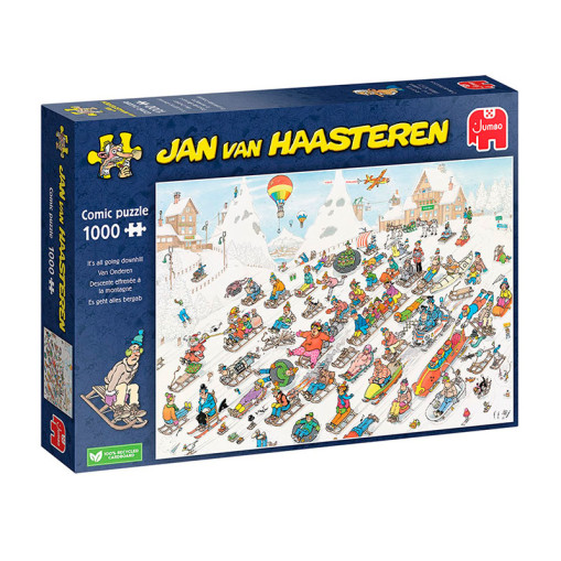 Jan Van Haasteren Puzzle - Its All Going Downhill (1000 pcs)