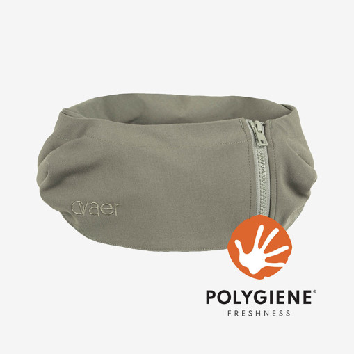 Polygiene Neck Pillow with hood Khaki Green