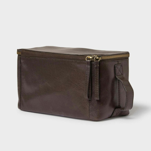 Barolo Toilet Bag Dark brown