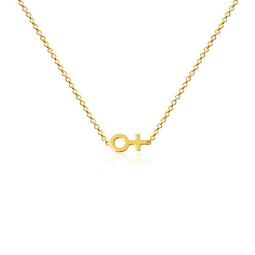 Woman Necklace Goldplated