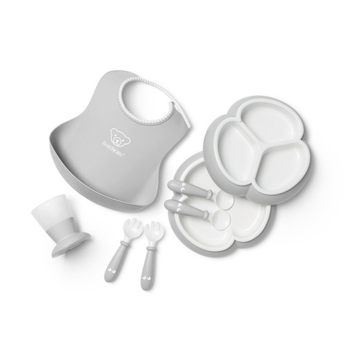 Children's Dinner set 8 pieces Grey