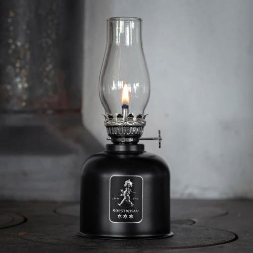 Kerosene Lamp Black/Silver