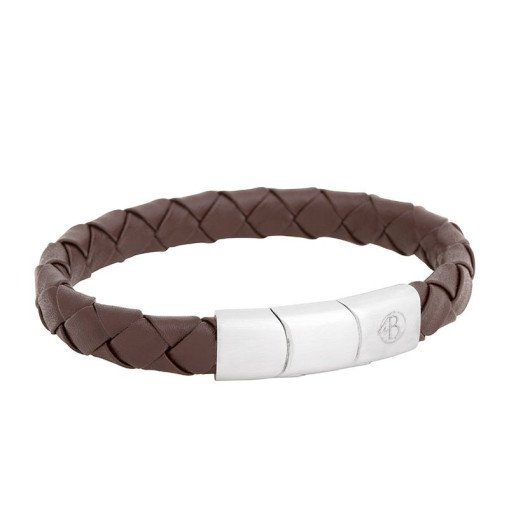 Leather Bracelet Leonard Brown 19-21 cm